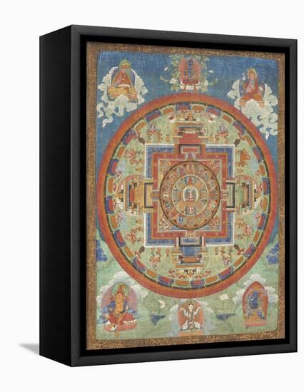 Mandala de Sitâtapatrâ-null-Framed Premier Image Canvas