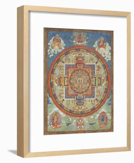 Mandala de Sitâtapatrâ-null-Framed Premium Giclee Print