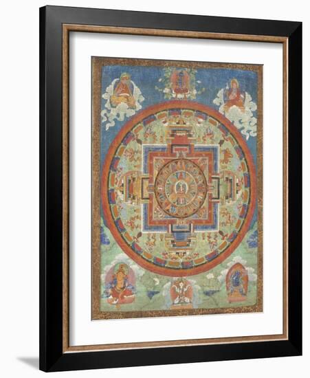 Mandala de Sitâtapatrâ-null-Framed Premium Giclee Print