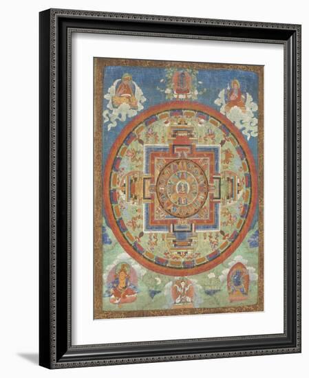 Mandala de Sitâtapatrâ-null-Framed Premium Giclee Print