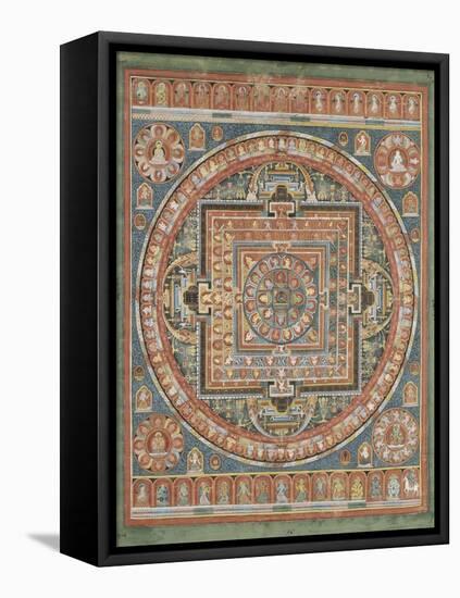 Mandala de Vairocana, sous son aspect Sarvavid-null-Framed Premier Image Canvas