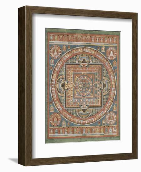 Mandala de Vairocana, sous son aspect Sarvavid-null-Framed Giclee Print