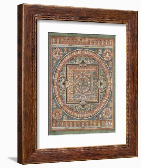 Mandala de Vairocana, sous son aspect Sarvavid-null-Framed Giclee Print