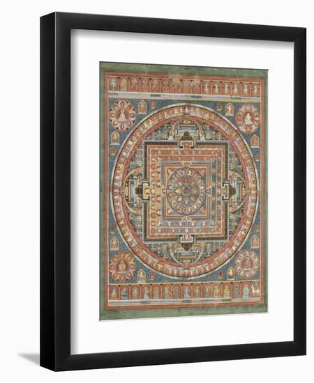 Mandala de Vairocana, sous son aspect Sarvavid-null-Framed Giclee Print