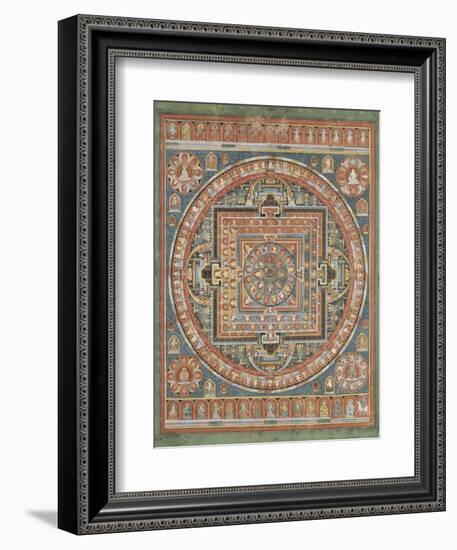 Mandala de Vairocana, sous son aspect Sarvavid-null-Framed Giclee Print