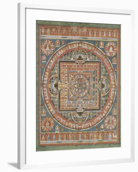 Mandala de Vairocana, sous son aspect Sarvavid-null-Framed Giclee Print