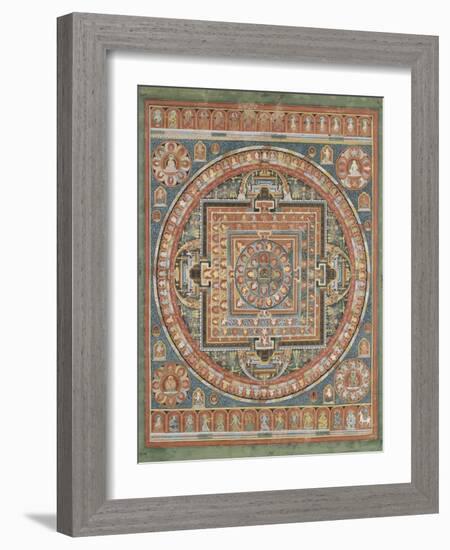 Mandala de Vairocana, sous son aspect Sarvavid-null-Framed Giclee Print