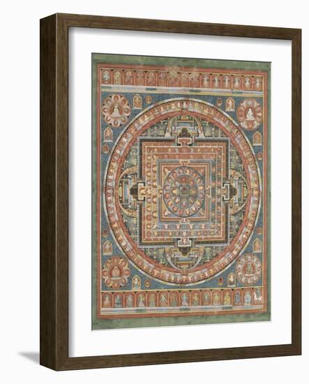 Mandala de Vairocana, sous son aspect Sarvavid-null-Framed Giclee Print