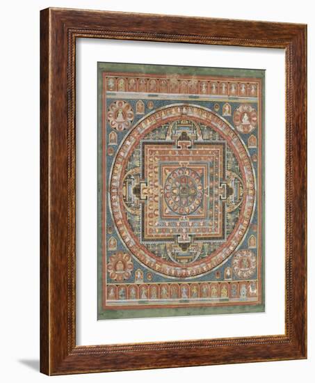 Mandala de Vairocana, sous son aspect Sarvavid-null-Framed Giclee Print