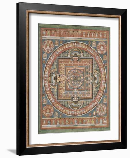 Mandala de Vairocana, sous son aspect Sarvavid-null-Framed Giclee Print