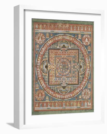 Mandala de Vairocana, sous son aspect Sarvavid-null-Framed Giclee Print