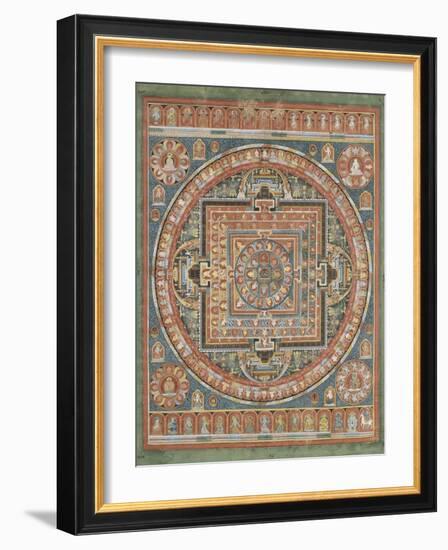 Mandala de Vairocana, sous son aspect Sarvavid-null-Framed Giclee Print