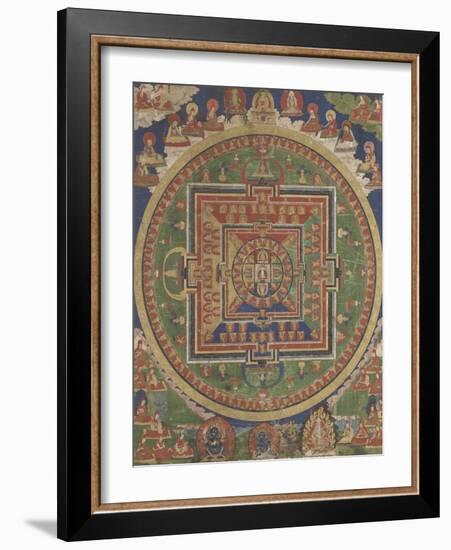 Mandala de Vairocana, sous son aspect Sarvavid-null-Framed Giclee Print