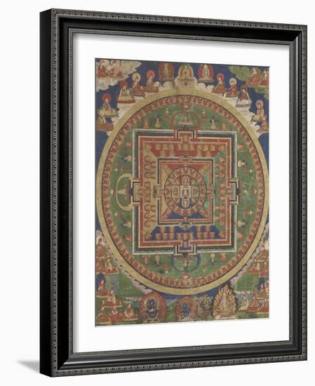 Mandala de Vairocana, sous son aspect Sarvavid-null-Framed Giclee Print