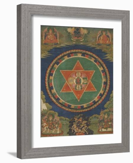 Mandala de Vajravârâhi (rDo-rje phag-mo)-null-Framed Giclee Print