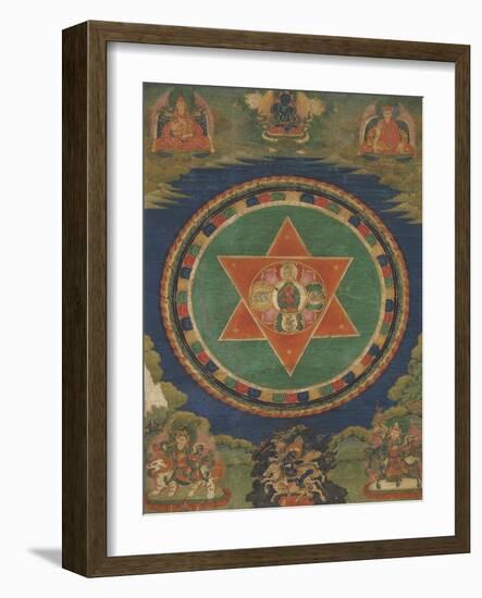Mandala de Vajravârâhi (rDo-rje phag-mo)-null-Framed Giclee Print