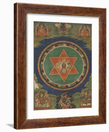 Mandala de Vajravârâhi (rDo-rje phag-mo)-null-Framed Giclee Print