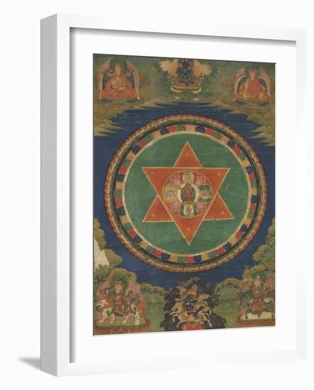 Mandala de Vajravârâhi (rDo-rje phag-mo)-null-Framed Giclee Print