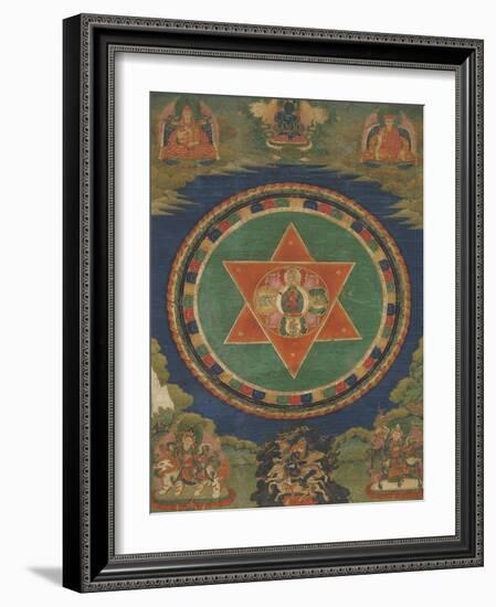 Mandala de Vajravârâhi (rDo-rje phag-mo)-null-Framed Giclee Print