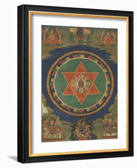 Mandala de Vajravârâhi (rDo-rje phag-mo)-null-Framed Giclee Print