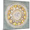 Mandala Delight III Yellow Grey-Danhui Nai-Mounted Art Print