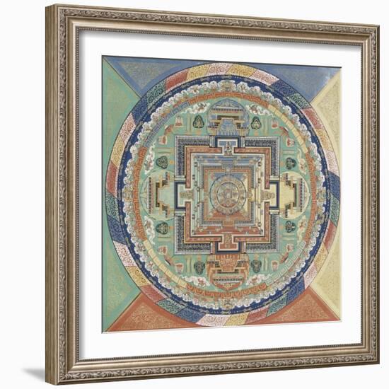 Mandala du Potala de Lhassa-null-Framed Giclee Print