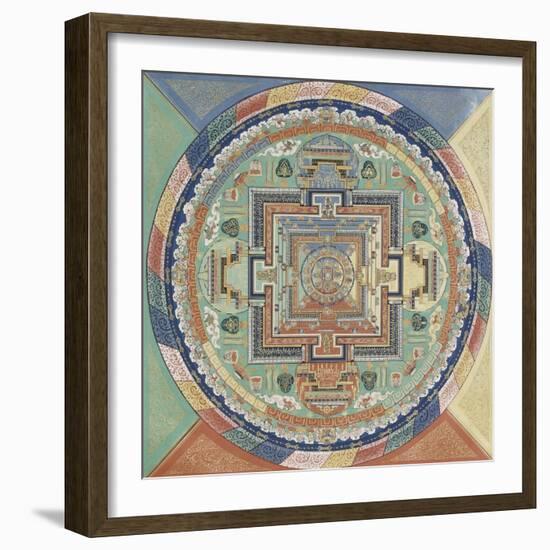 Mandala du Potala de Lhassa--Framed Giclee Print