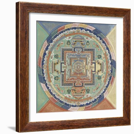 Mandala du Potala de Lhassa-null-Framed Giclee Print