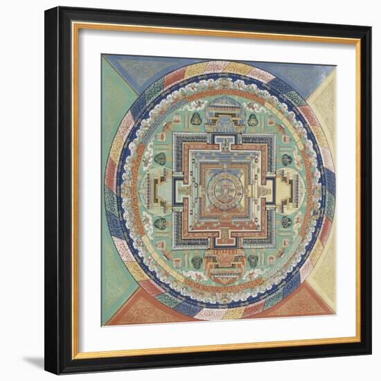 Mandala du Potala de Lhassa-null-Framed Giclee Print