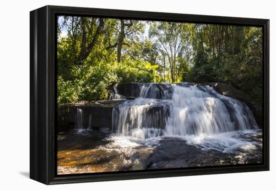 Mandala Falls Flowing in the Artificial Lake on the Mulunguzi Dam, Zomba Plateau, Malawi, Africa-Michael Runkel-Framed Premier Image Canvas