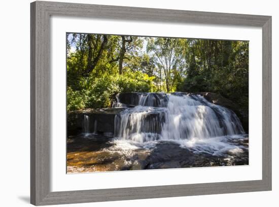 Mandala Falls Flowing in the Artificial Lake on the Mulunguzi Dam, Zomba Plateau, Malawi, Africa-Michael Runkel-Framed Photographic Print