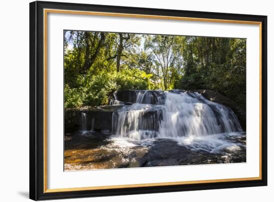 Mandala Falls Flowing in the Artificial Lake on the Mulunguzi Dam, Zomba Plateau, Malawi, Africa-Michael Runkel-Framed Photographic Print