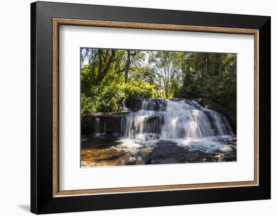 Mandala Falls Flowing in the Artificial Lake on the Mulunguzi Dam, Zomba Plateau, Malawi, Africa-Michael Runkel-Framed Photographic Print