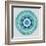 Mandala Floral - Azure-Sam Kemp-Framed Giclee Print