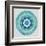 Mandala Floral - Azure-Sam Kemp-Framed Giclee Print