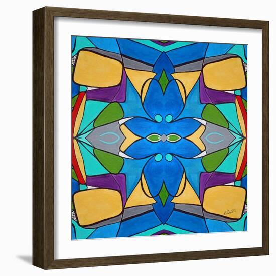 Mandala Fourteen B-Ruth Palmer-Framed Art Print