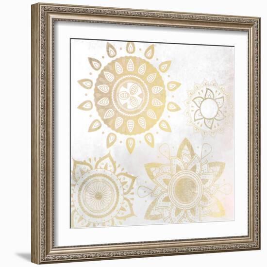 Mandala Golden 1-Kimberly Allen-Framed Art Print