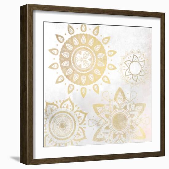 Mandala Golden 1-Kimberly Allen-Framed Art Print