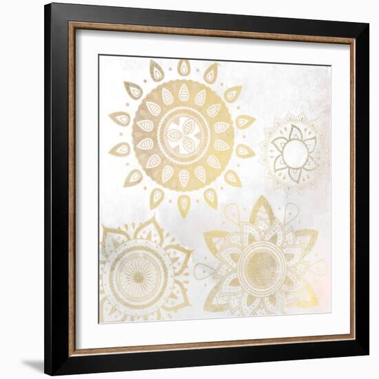 Mandala Golden 1-Kimberly Allen-Framed Art Print