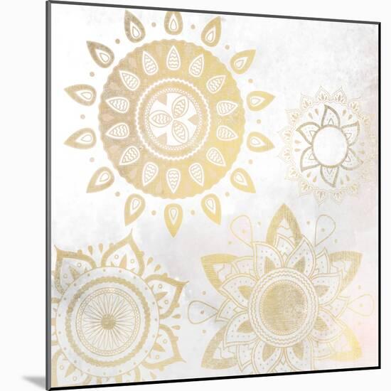 Mandala Golden 1-Kimberly Allen-Mounted Art Print