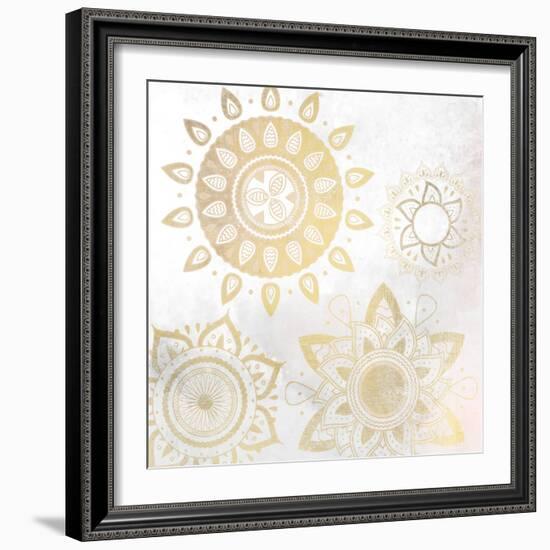 Mandala Golden 1-Kimberly Allen-Framed Art Print