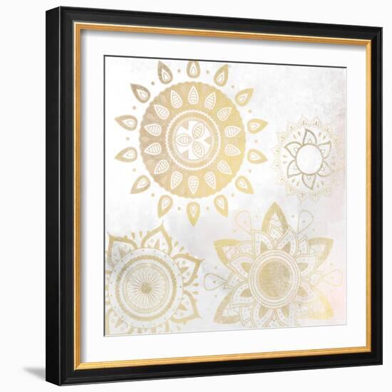 Mandala Golden 1-Kimberly Allen-Framed Art Print