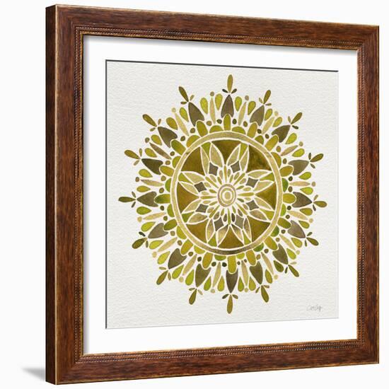 Mandala in Gold-Cat Coquillette-Framed Giclee Print