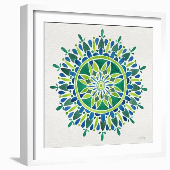 Mandala in Green-Cat Coquillette-Framed Premium Giclee Print