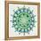 Mandala in Green-Cat Coquillette-Framed Premier Image Canvas