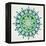 Mandala in Green-Cat Coquillette-Framed Premier Image Canvas