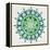 Mandala in Green-Cat Coquillette-Framed Premier Image Canvas