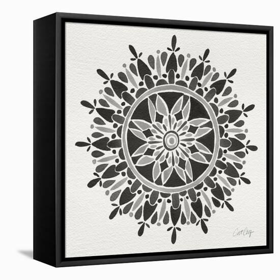 Mandala in Grey-Cat Coquillette-Framed Premier Image Canvas