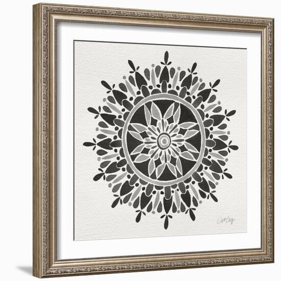 Mandala in Grey-Cat Coquillette-Framed Giclee Print