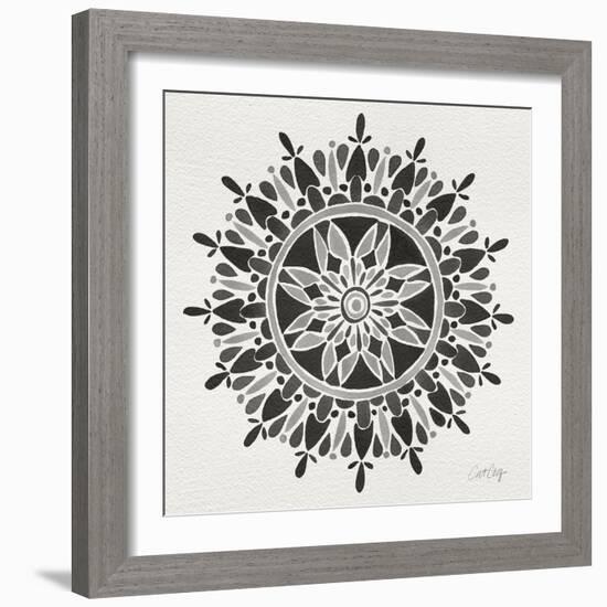 Mandala in Grey-Cat Coquillette-Framed Giclee Print